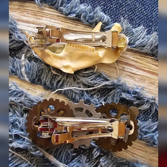2x Barrettes ~ Oddities & Curiosities Style - Picture 3 of 4